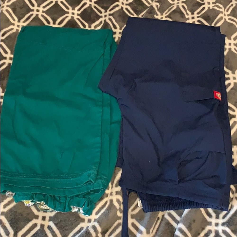 2 pairs scrub pants